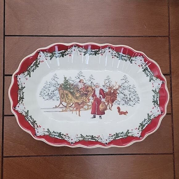 VILLEROY & BOCH TOYS FANTASY LARGE OVAL SERVING BOWL - NEW - Picture 4 of 11